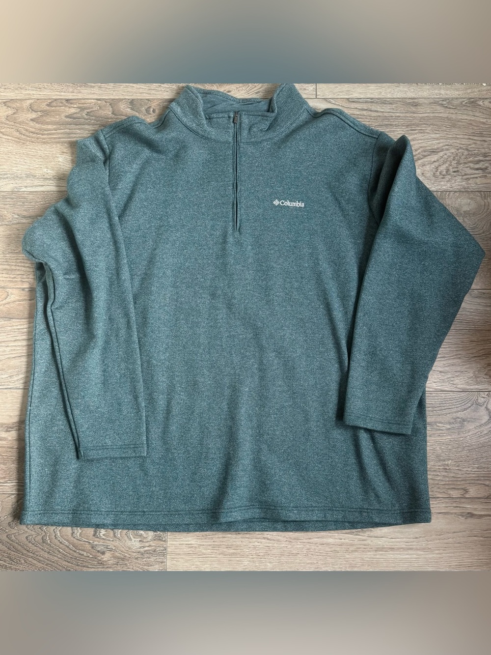 Columbia Sportswear 4X Teal Green Fleece 1/4 Zip Pullover
